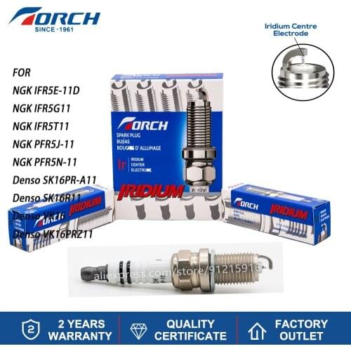 Spark Ignition Candle Iridium Platinum TORCH K5RTIP-11 Alternative NGK IFR5E-11D IFR5G11 IFR5T11 Denso SK16PR-A11 SK16R11 VK16