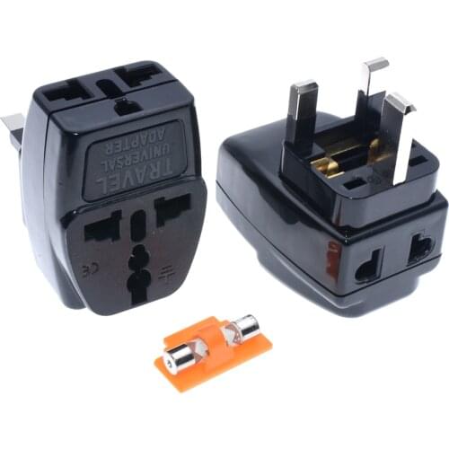 Universal AU US EU to UK Plug 3 in 1 International Travel Power Charger Adapter UK PLUG TYPE G Hong Kong Singapore Malaysia,1pcs