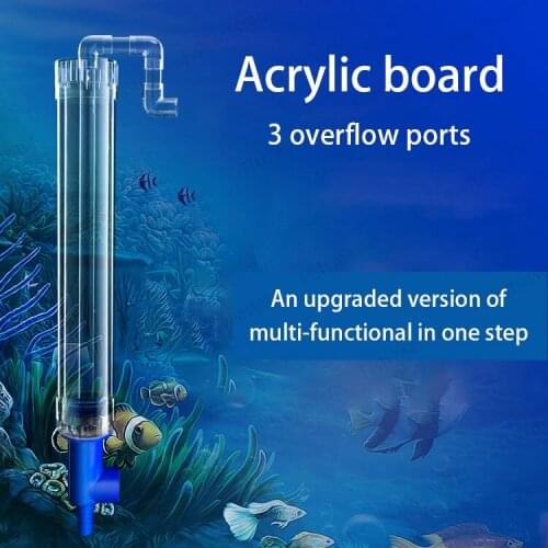 Fish tank upper and lower water inlet and outlet pipe fittings large arowana seawater coral aquarium water pipe fittings