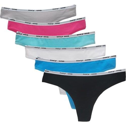 12 pcs Womens Cotton G-String Thongs Sexy Panties For Women String Underwear Ladies Underpants Solid Color Comfortable Pantys