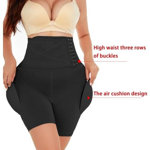 Women Hip Pads High Waist Trainer Shapewear Body Tummy Shaper Fake Ass Butt Lifter Booties Enhancer Booty Lifter Thigh Trimmer