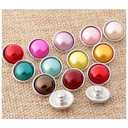 10pcs/lot Snap Jewelry DIY 12MM Snap Buttons With Zinc Alloy Bottom for Snaps Bracelets fit snap Jewelry