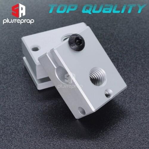 3D Printer V6 Upgraded Aluminum Block for Thermistor HT-NTC100K Thermocouple V5 V6 J-head Hotend Extruder