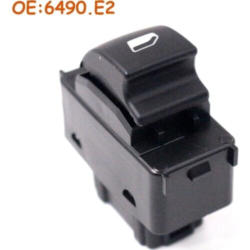 6490.E2 6490E2 Car Single Power Master Window Regulator Control Switch Button For Peugeot 207 High Quality