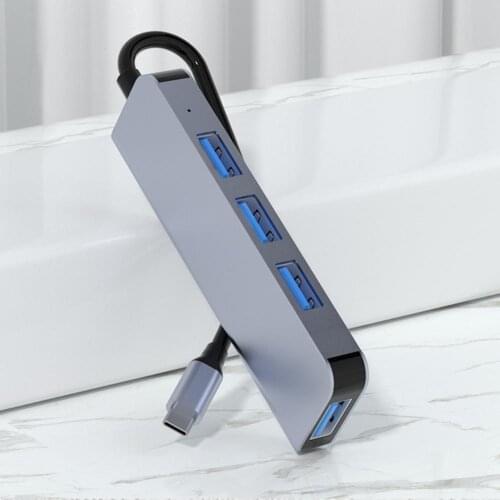 Adapter 4 USB Ports Long-lasting Lightweight Compact Type-C Adapter for Mobile Phone