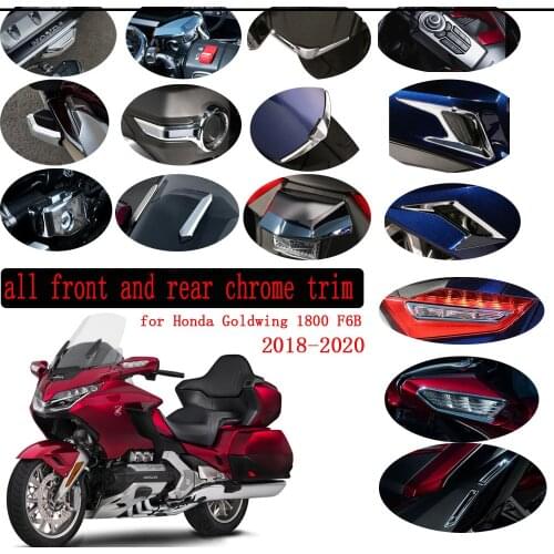 For Honda Goldwing Gold wing 1800 Tour F6B GL1800 lights Cover Accessory Windshield Front Rear Chrome Trim 2018 2019 2020