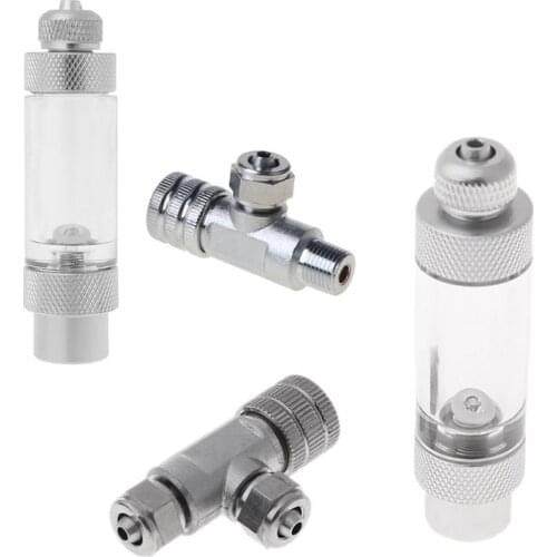 Aquarium CO2 Regulator Needle Valve Adjustment Kit Bubble Valves Counter Mini CO2 Single/Double Head System for Fish Tank