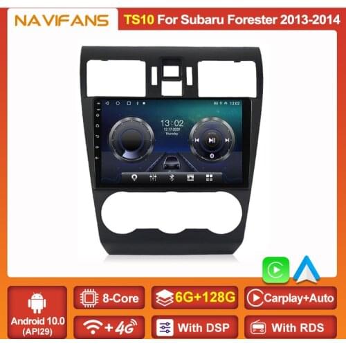 DSP Android 11 2din Car Radio Auto Stereo Audio Multimedia Player GPS Head Unit For Subaru Forester 4 SJ 2013 2014 Carplay 4G