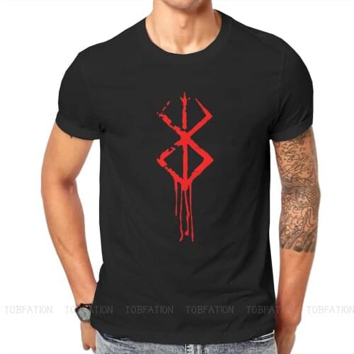Berserk Guts Griffith Behelit Manga Crewneck TShirts Brand Of Sacrifice Red Print Mens T Shirt Hipster Tops 6XL