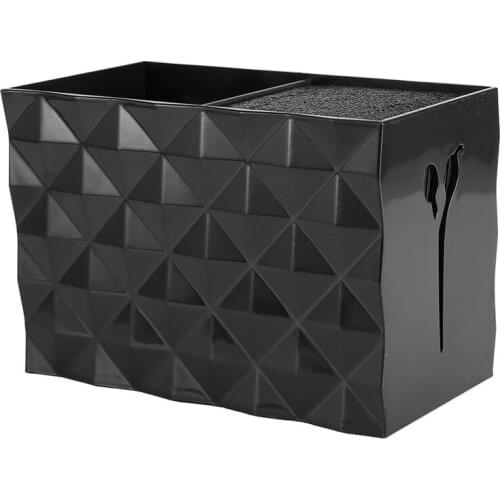 Hot YO-Black Professional Salon Shear Holder for Stylist Scissors Rack Holder Case Hair Clips Storage Box Hairdressing Combs Org