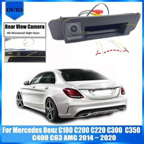 For Mercedes Benz C C180 C200 C220 C300 C350 C400 C63 AMG 2014 ~ 2020 HD Rear View Camera Night Backup Reversing Camera Trunk