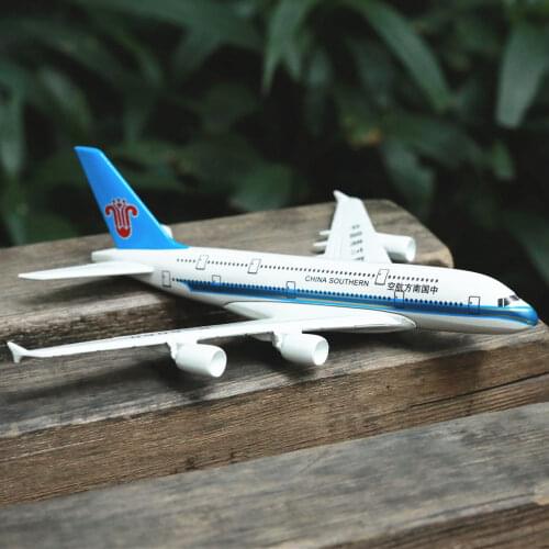 China Southern Airlines A380 Airplane Diecast Aircraft Model 6" Metal Aeroplane Home Office Decor Mini Moto Toys for Children