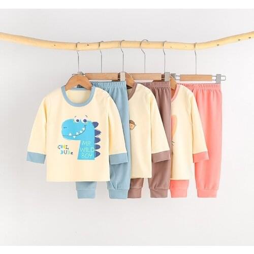 2021 Brand Clothes Baby Autumn Outfits Winter Girl Long Sleeve Underwear Suits Children Home Clothes Baby Girls Nightgown Set