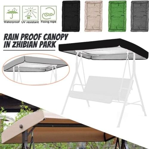 Garden Swing Roof Cover Waterproof Patio Swing Canopy Cover Replacement 3-Seater Garden Swing Roof Dust-Proof