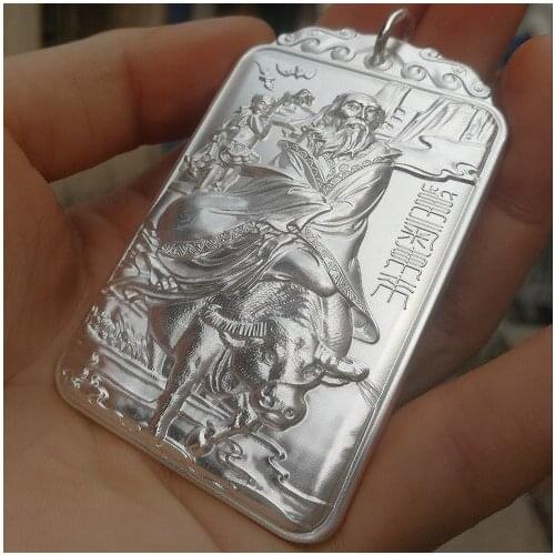 Laozi out of the mountain purple gas to the sterling silver pendant 999 full silver free shipping