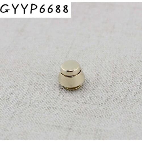 Copper 11mm flat spikes metal studs rivets screwback spots metal hardware for bags button metal engraved rivet wholesale