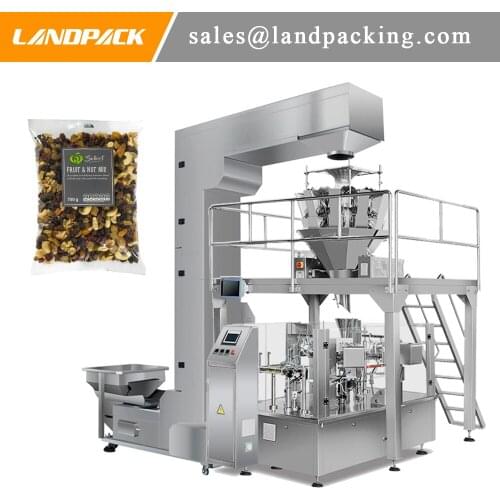 Multi Head Linear Weigher Almond Doypack Packaging Machine Sealed Quality Good Nuts Walnuts Cashews Almonds Packing Machine