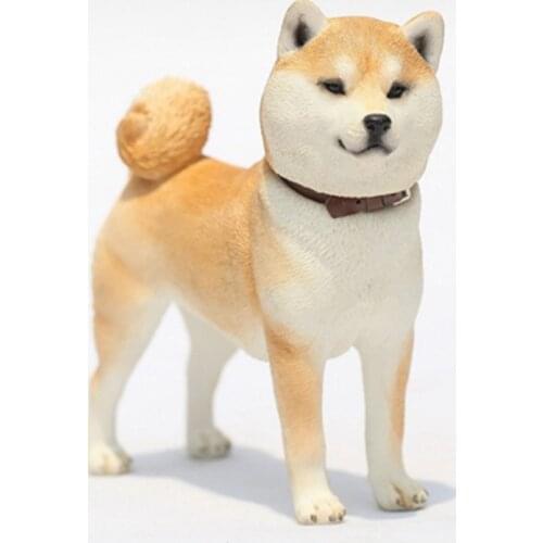 About 11cm 1/6 Scale Simulation Animal Standing cartoon Pet dog Model Home Kids Toys Gift Model Car Scene decoration Decoration