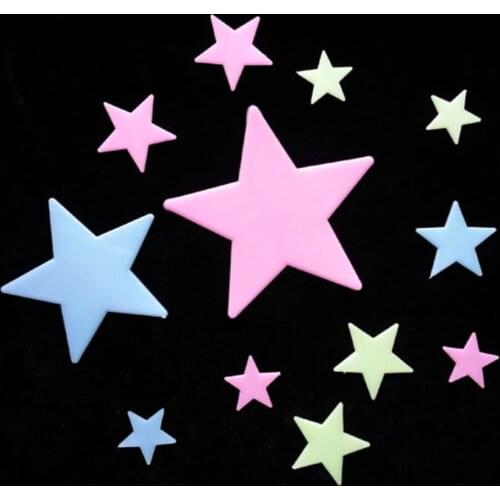 Wall Glow In The Dark Stars Stickers Kids Bedroom Nursery Room Ceiling Decor