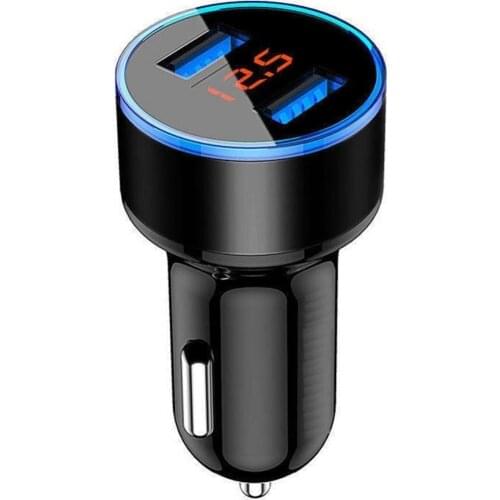 Portable Dual USB LED Digital Display Quick Charge 5V 3.1A Car Charger Adapter Mini Car Charger Universal For Mobile Phone