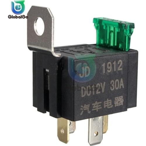 4pin Car Fuse Relay DC12V 30A Fused On/Off Car Motor Automotive Auto Fused Relay DC 12V 30A 4 Pin 4P SPST Metal