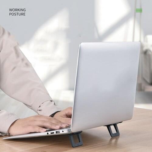 Self-adhesive Heightening Desktop Portable Holder Hands Free Invisible Tablets Cooling Holder Mini Portable Universal Foldable