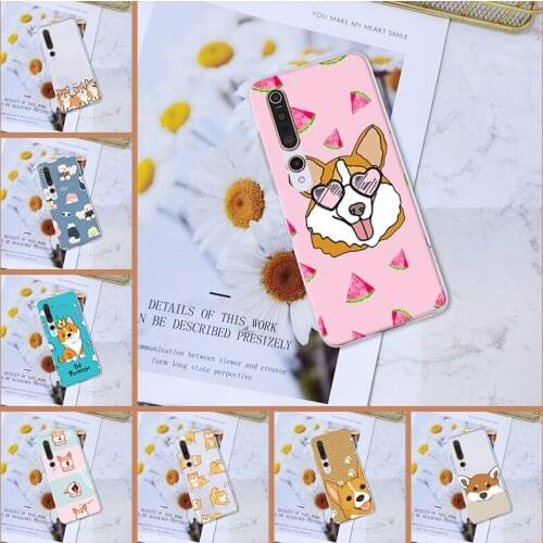 For Xiaomi Mi Note 10 Lite Pro Back Cover Kawaii DOG Cartoon Shiba Inu Silicone For Xiaomi Mi 10 Lite Pro Youth Play Phone Case