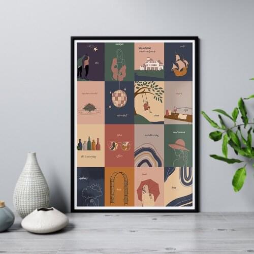 Nordic Poster Poisonous Folklore Inspired Art Illustrations Canvas Painting Abstract Wall Print Picture For Living Room Home Dec