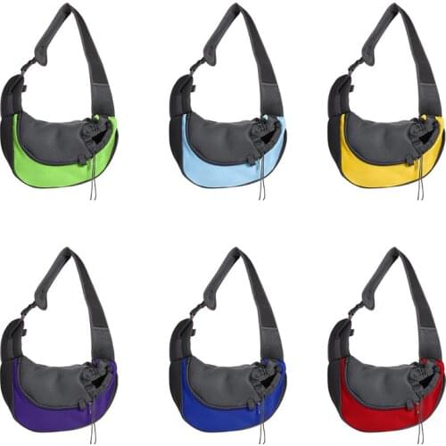 Pet Bag Shoulder Cross Chest Dog Pack Ventilation Portable Fashionable Pet Bag Carrier Mesh Uniqe Design Pet Products