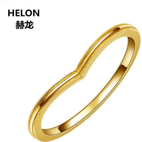 Solid 10k Yellow Gold Engagement Ring for Women Anniversary Wedding Band Trendy Party Fine Jewelry Birthday Valentines Day Gift