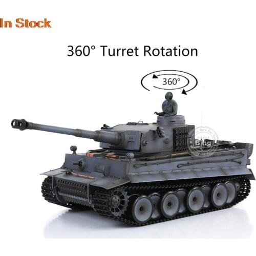 1/16 Heng Long 7.0 Plastic German Tiger I RC Tank 3818 W/ 360 Turret TH17248-SMT4