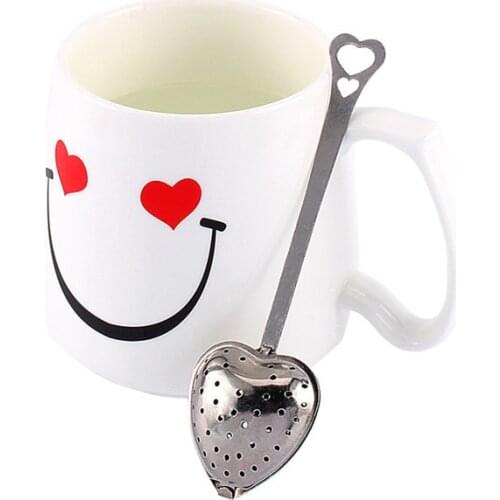 2PCS Stainless Steel Teas Infuser Spoon Tea Strainer Steeper Classic Handle Shower Cute Tea Filter