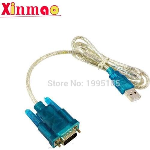 2016 New 1PCS RS-232 HL-340 USB to RS232 HL340 COM Port Serial PDA 9 pin DB9 Cable Adapter Support Windows7 64
