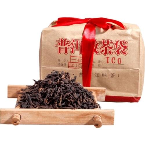 500g China Yunnan Jishun Hao Chen Nian Oldest Cooked Ripe Tea Pu'er Green Food for Health Care Lose Weight