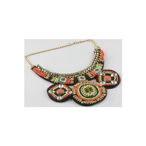 Beads Ethnic Collar Necklace