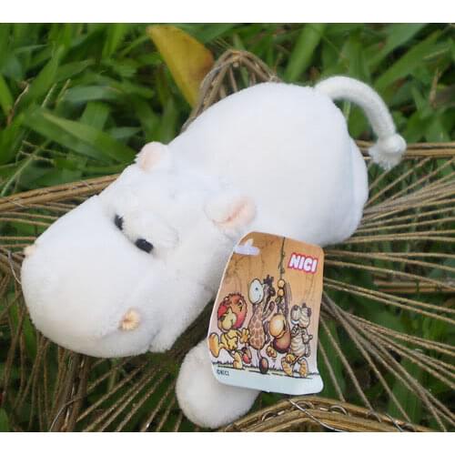 Classic White hippo toys Hot Sale cute Plush toys Fridge Magnet refrigerator Fridge Magnet stuffed animals