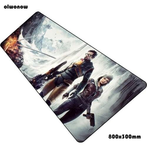 Half life mats 800x300x3mm cute gaming mouse pad big keyboard mousepad hot sales notebook gamer accessories padmouse mat