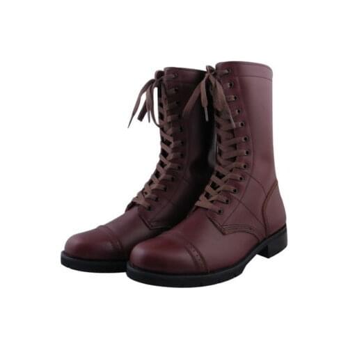 WWII US AIRBORNE PARATROOPER LEATHER SERVICE COMBAT JUMP SHOES BOOTS IN SIZES