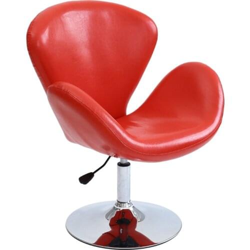 Creative PU Leisure Chair Lifted Rotated Household Living Room Chair Multi-function Office Staff Meeting Chair Stable Bar Stool