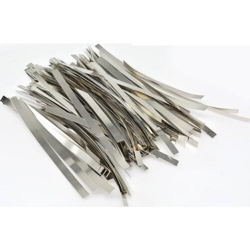 50pcs Nickel Plated Steel Strip Nickel Plate Strap Strip Sheets For 18650 Battery Spot Welding Machine Welder /Spot Welder
