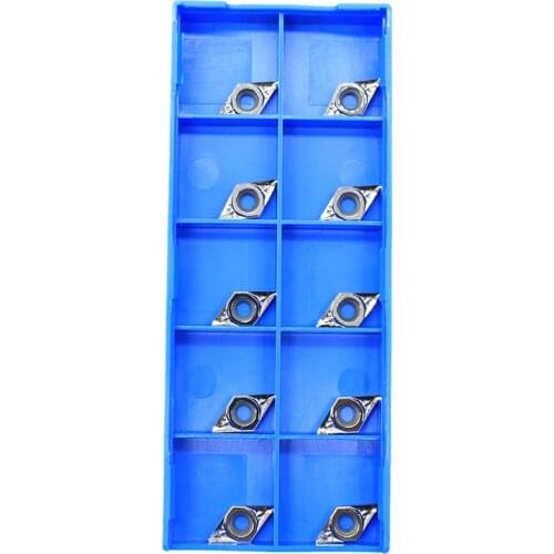 DCGT070204 AK H01Aluminum cutter blade DCGT 070204 Interning turning tool Insert Cutting Tool CNC Tools AL +TIN Alloy wood