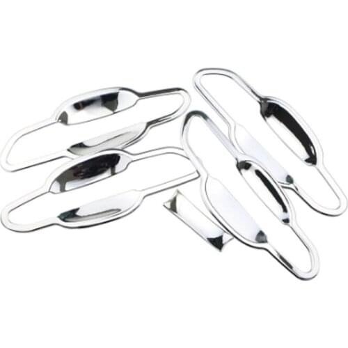 Foal Burning Car Chrome Outer Door Handle Cover Door Bowl Protection Cover Trim Sticker for Hyundai Tucson 2015 2016 2017 Parts