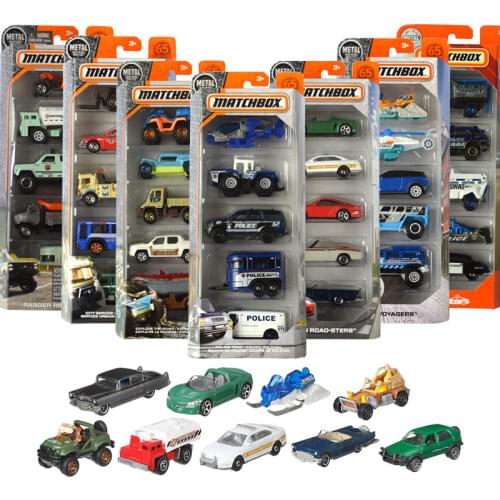 Original Matchbox Alloy Car Toys Model City Hero 5car/set Sports Car Kids Toys for Boys Brinquedos Racing Fast Diecast 1/64 Gift