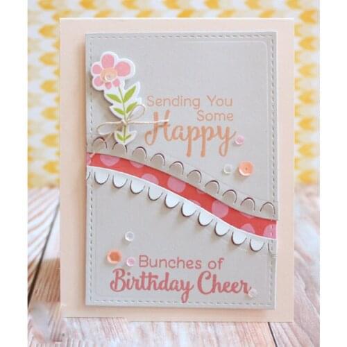 Out Wave Line Lace Edge Metal Cutting Dies Stencils For DIY Scrapbooking Photo Craft Decorative Embossing Suit Paper Card Die