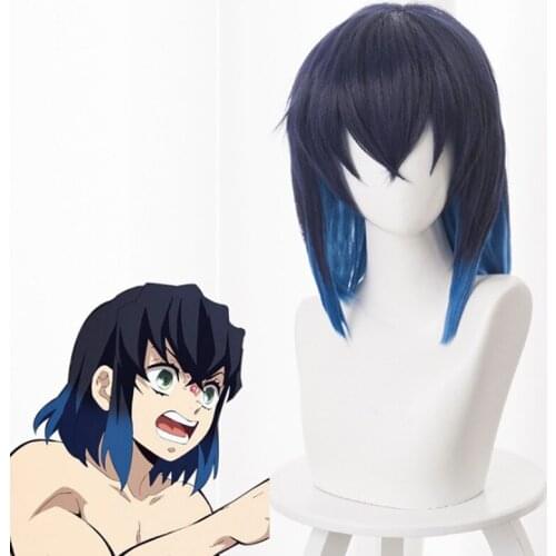 Anime Kimetsu No Yaiba Cosplay Wigs Inosuke Hashibira Cosplay Wig Synthetic Wig Hair Halloween Party Blade Of Demon Cosplay Wig
