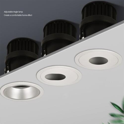 BEIAIDI Modern Anti-Glare LED Downlight Living Room Bedroom Kitchen Recessed Ceiling Spotlight Staircase Cabinet Spot Lamp