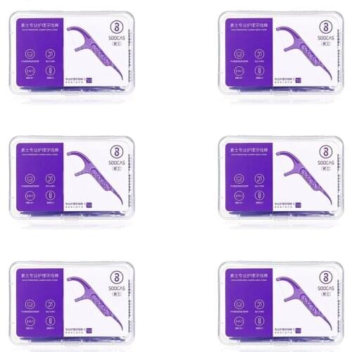 300pcs SOOCAS Professional Dental Flosser Ergonomic Design FDA Testing Food Grade Dental health 6 boxes/Lot from youpin
