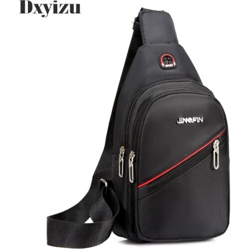 Luxury Brand Chest Bag USB Messenger Crossbody Bags for Men Shoulder Sling Bag Waterproof Short Trip mobile phone bag