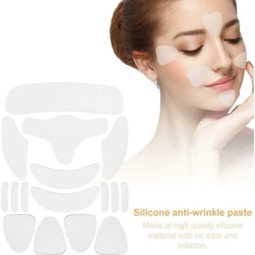 Silicone Neck Pad Chest Tape Wrinkle Pads Face Forehead Neck Eye Sticker Wrinkle Removal Sticker Aging Skin Lifting Care Patch
