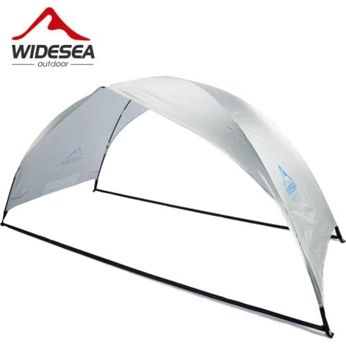 Widesea beach tent awning 2-3 person beach sunshade awning quick open 90% UV-protective awning tent for camping fishing